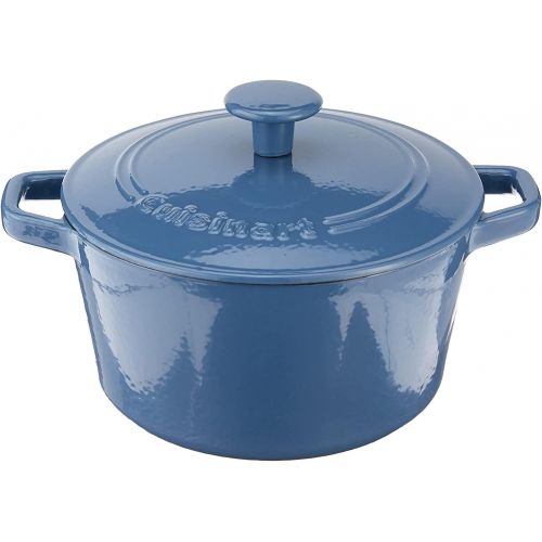  Cuisinart 3 Qt Casserole, Covered, Enameled Provencial Blue