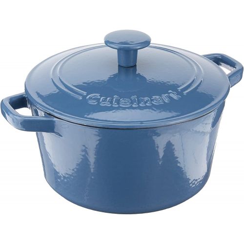  Cuisinart 3 Qt Casserole, Covered, Enameled Provencial Blue