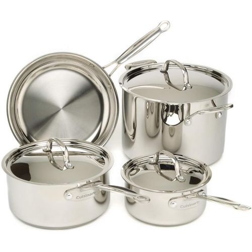  Cuisinart 7 Piece S/S Cookware Set