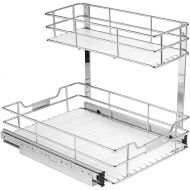 Cuisinart 14 2-Tier Sliding Cabinet Organizer, Chrome Finish