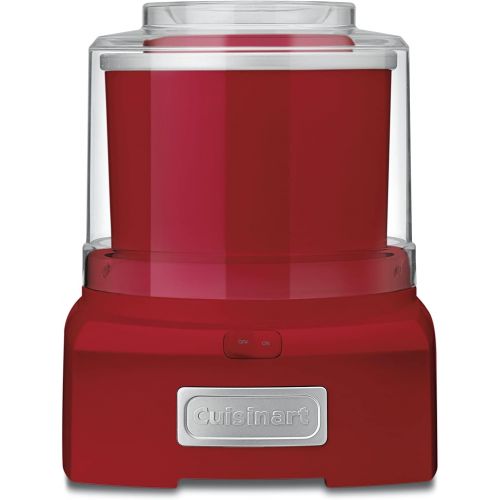  Cuisinart 1.5 Quart Frozen Yogurt Ice Cream Maker, Red