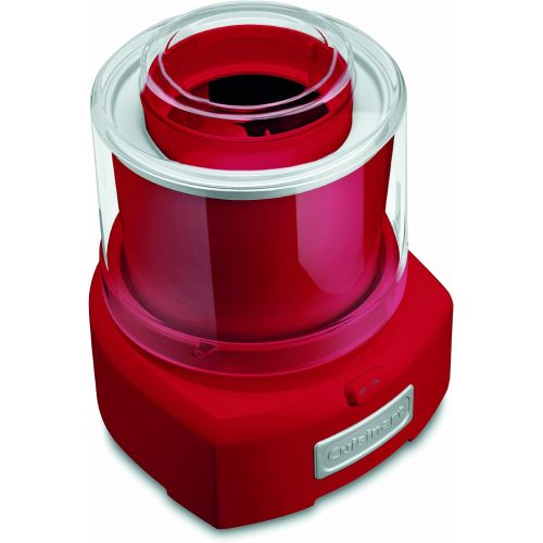  Cuisinart 1.5 Quart Frozen Yogurt Ice Cream Maker, Red