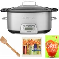 Cuisinart MSC800 Cook Central Multi-Cooker (7-Quart) Bundle Set w/Bamboo Spatula and Cookbooks (4 Items)