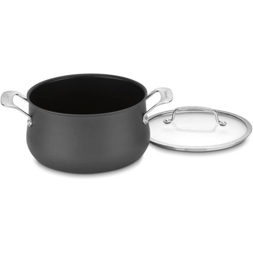  Cuisinart 6445-22 5-Quart Dutch Oven with Cover, Black/Stainless Steel