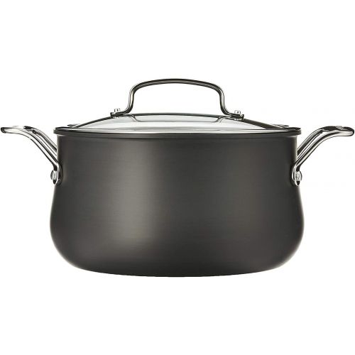 Cuisinart 6445-22 5-Quart Dutch Oven with Cover, Black/Stainless Steel