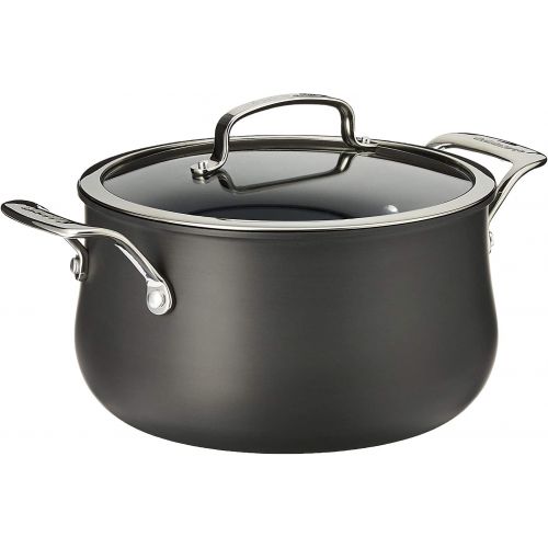  Cuisinart 6445-22 5-Quart Dutch Oven with Cover, Black/Stainless Steel