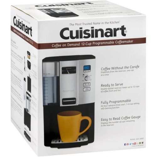  Cuisinart DCC-3000 Coffee-on-Demand 12-Cup Programmable Coffeemaker With Filter