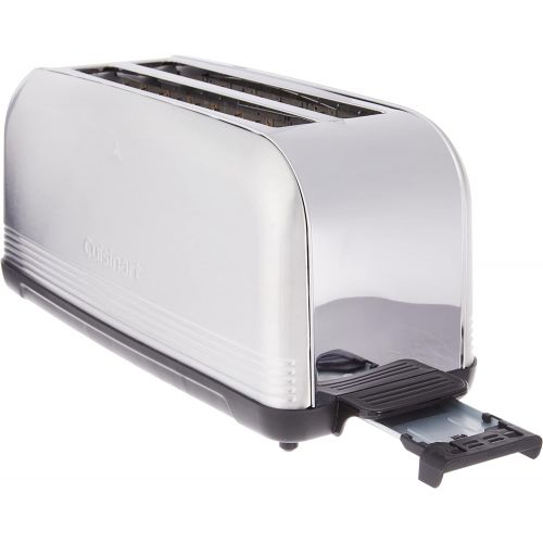  Cuisinart CPT-2500 Long Slot Toaster, Stainless Steel, Silver, 2-slice long slot