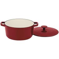 Cuisinart Chefs Classic Enameled Cast Iron 5-Quart Round Covered Casserole, Cardinal Red