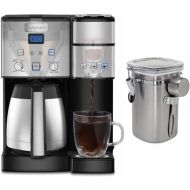 Cuisinart SS-20 Coffee Center 10-Cup Thermal Single-Serve Brewer Coffeemaker (Silver) Bundle with Chefwave Coffee Canister (2 Items)