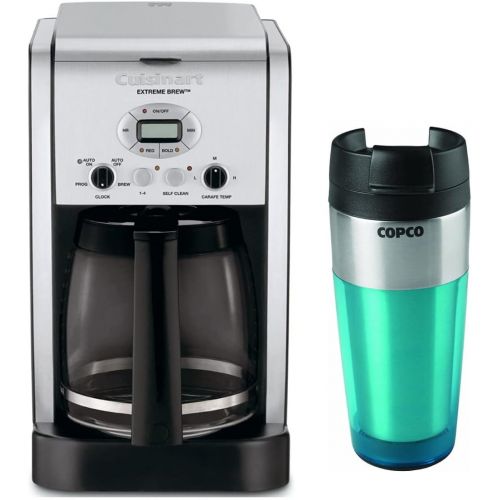  Cuisinart DCC-2650 Extreme Brew 12-Cup Programmable Coffeemaker with 16-Ounce Double Wall Stainless Steel Tumbler Bundle (2 Items)