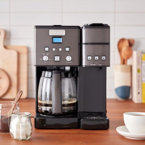  Cuisinart SS-15BKSP1 Coffee Center 12-Cup Coffeemaker and Single-Serve Brewer, Black Stainless Steel