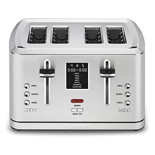  Cuisinart CPT-740 4-Slice Digital MemorySet Toaster, Stainless Steel