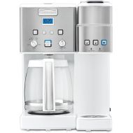 Cuisinart SS-15W Maker Coffee Center 12-Cup Coffeemaker and Single-Serve Brewer, White Stainless Steel