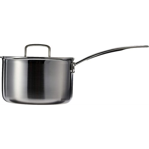  Cuisinart MCP193-18N Multiclad Pro Triple Ply Stainless 3-Quart Skillet, 3 qt, Saucepan w/Cover