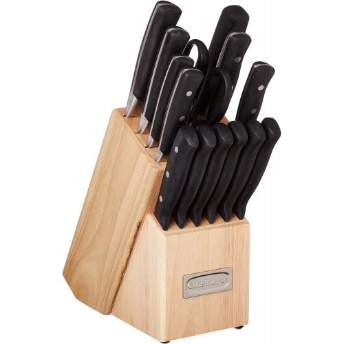  Cuisinart C77TR-15P Triple Rivet Collection 15-Piece Knife Block Set - Black