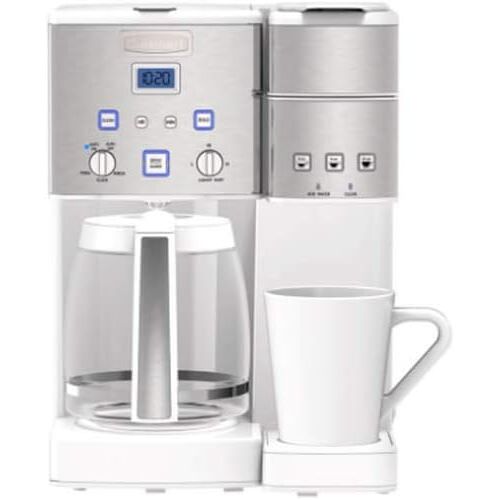  Cuisinart SS15WP1 Coffee Center™ 12 Cup Coffeemaker and Single-Serve Brewer - White