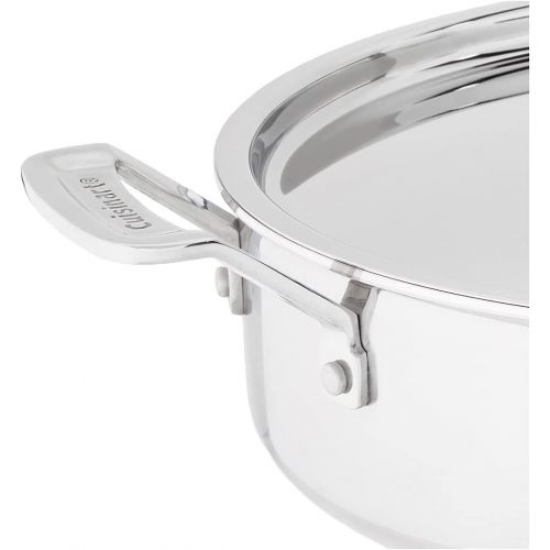  Cuisinart MCP33-30HN MultiClad Pro Triple Ply 5.5-Quart Saute Pan Skillet, Silver