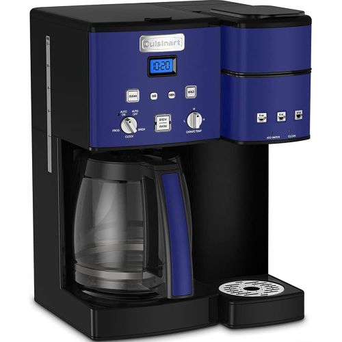  Cuisinart SS-15NVP1 Coffee Center 12 Cup Coffee Maker and Single-Serve Brewer Navy Bundle with 1 YR CPS Enhanced Protection Pack