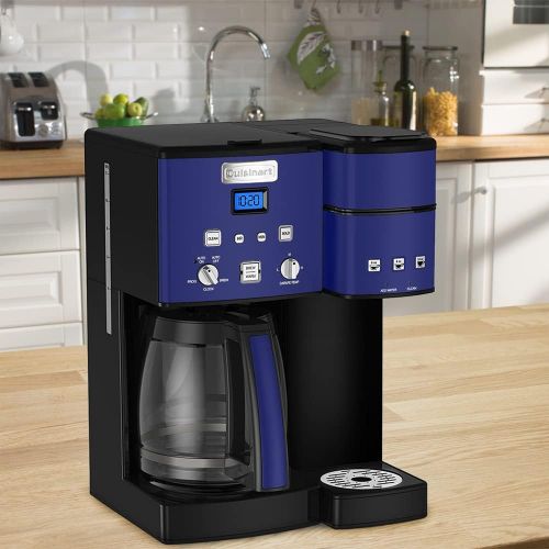  Cuisinart SS-15NVP1 Coffee Center 12 Cup Coffee Maker and Single-Serve Brewer Navy Bundle with 1 YR CPS Enhanced Protection Pack