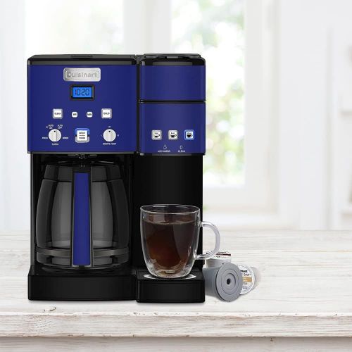  Cuisinart SS-15NVP1 Coffee Center 12 Cup Coffee Maker and Single-Serve Brewer Navy Bundle with 1 YR CPS Enhanced Protection Pack