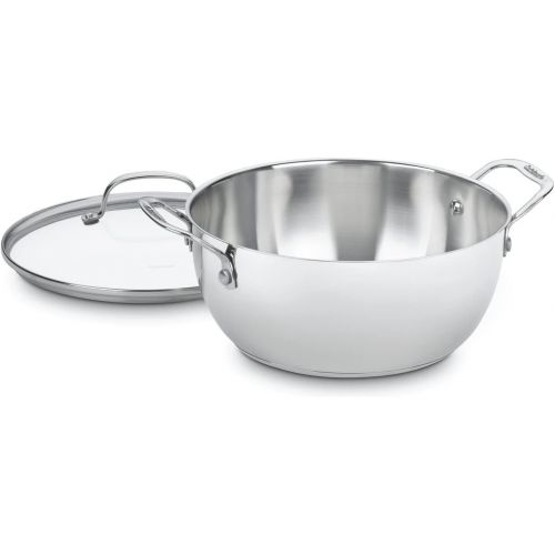  Cuisinart 755-26GD 5.5-Quart Multi-Purpose Chefs-Classic-Stainless-Cookware-Collection, Saute Pan w/Helper Handle & Cover