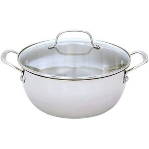  Cuisinart 755-26GD 5.5-Quart Multi-Purpose Chefs-Classic-Stainless-Cookware-Collection, Saute Pan w/Helper Handle & Cover