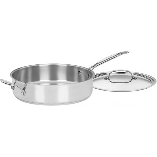  Cuisinart 733-30H 5.5-Quart Chefs-Classic-Stainless-Cookware-Collection, Saute Pan w/Helper Handle & Cover