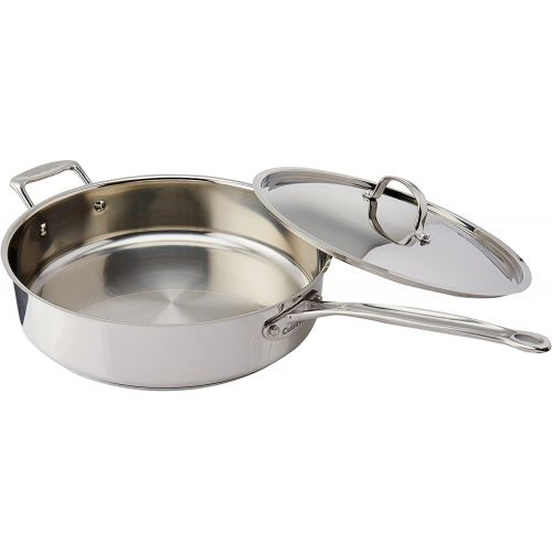  Cuisinart 733-30H 5.5-Quart Chefs-Classic-Stainless-Cookware-Collection, Saute Pan w/Helper Handle & Cover