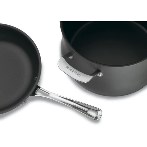  Cuisinart 64-13 13-Piece Hard Anodized Set Contour Stainless Steel Cookware, Black