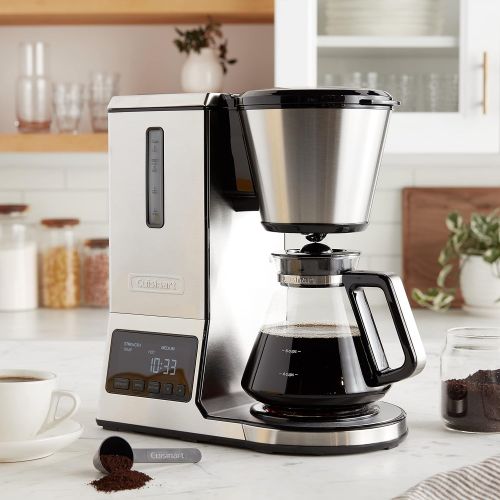  Cuisinart CPO-800P1 PurePrecision 8 Cup Pour-Over Coffee Brewer, Silver