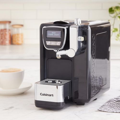  Cuisinart EM-25 Defined, Cappuccino & Latte Espresso Machine, 13.5(L) x 8.0(W) x 10.0(H), Black