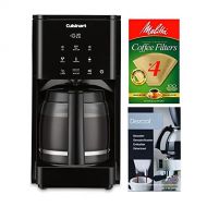 Cuisinart DCC-T20 14-Cup Touchscreen Coffeemaker with Natural Brown Coffee Filters (100-Pack) and Descaling Powder Bundle (3 Items)