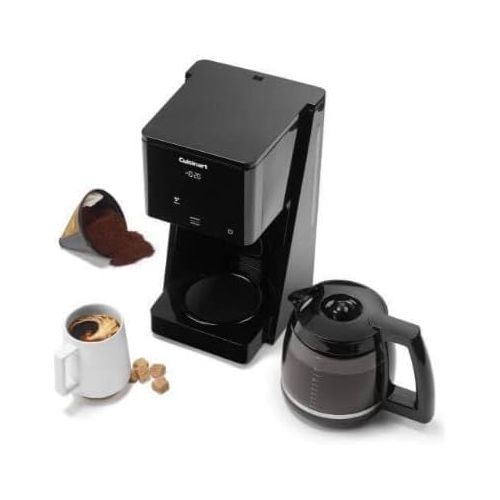  Cuisinart DCC-T20 14-Cup Touchscreen Coffeemaker with Natural Brown Coffee Filters (100-Pack) and Descaling Powder Bundle (3 Items)