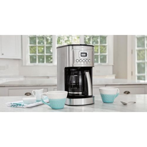  Cuisinart DCC-3200P1 Perfectemp Coffee Maker, 14 Cup Progammable with Glass Carafe, Stainless Steel