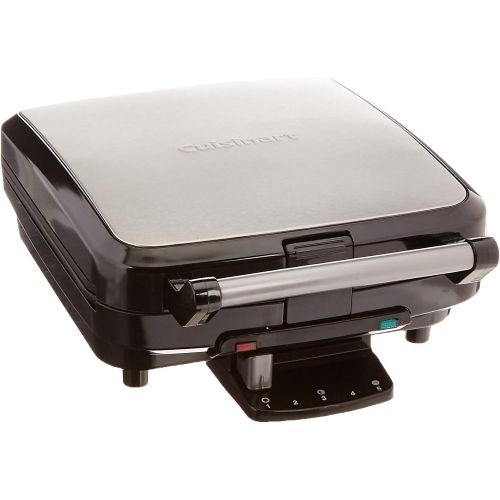  Cuisinart WAF-150 4-Slice Belgian Classic Waffle Maker, Square, Stainless Steel/Black