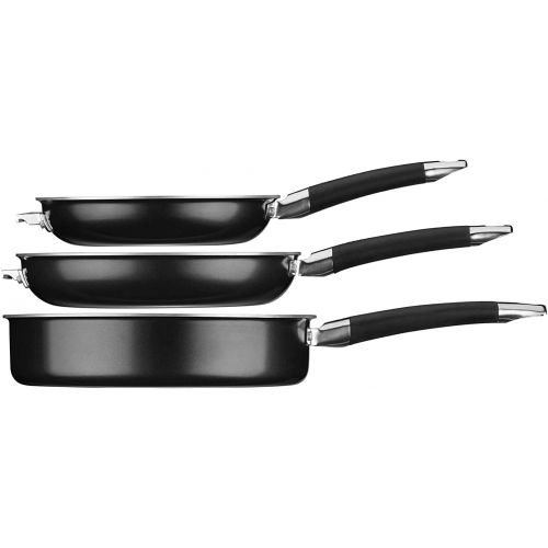  CUISINART N51-12BK SmartNest Nonstick Aluminum Nesting Cookware Set, 12 Piece, Black