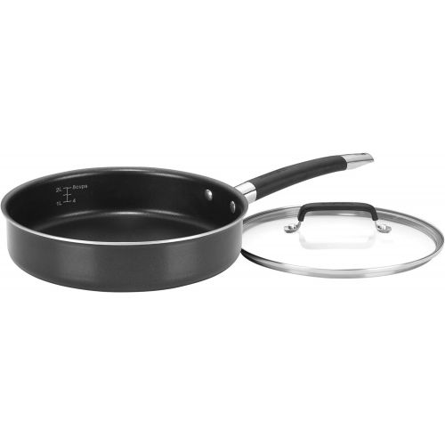  CUISINART N51-12BK SmartNest Nonstick Aluminum Nesting Cookware Set, 12 Piece, Black