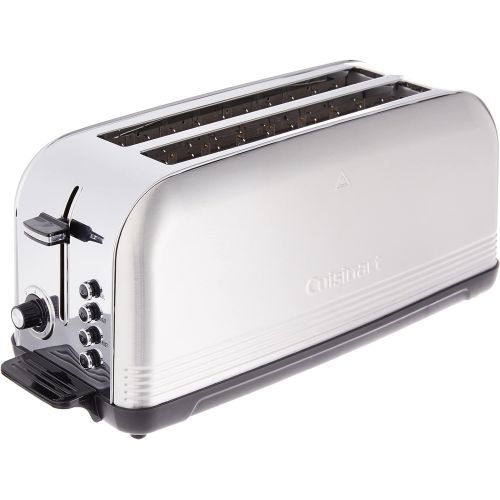  Cuisinart CPT-2500 Long Slot Toaster, Stainless Steel, Silver, 2-slice long slot