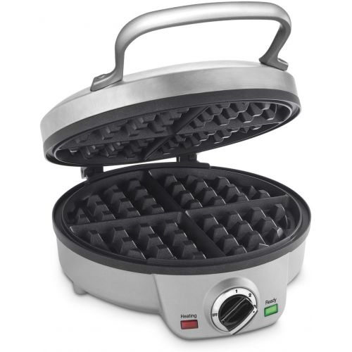  Cuisinart Maker Waffle Iron, Round, Silver