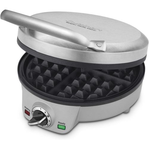  Cuisinart Maker Waffle Iron, Round, Silver