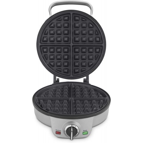  Cuisinart Maker Waffle Iron, Round, Silver