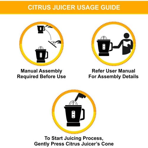  Cuisinart CCJ-500P1 Pulp Control Citrus Juicer, 1, Black/Stainless