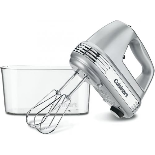  Cuisinart HM-90BCS Power Advantage Plus 9-Speed Handheld Mixer with Storage Case, Brushed Chrome & DLC-2ABC Mini Prep Plus Food Processor Brushed Chrome and Nickel