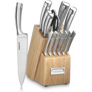 Cuisinart C99SS-15P 15 Piece Stainless Steel Blades Set with Wood Block, Silver