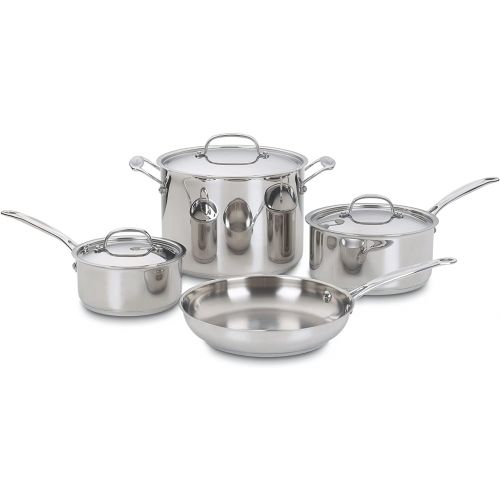  Cuisinart 77-7P1 7-Piece Chefs-Classic-Stainless Collection, Cookware Set