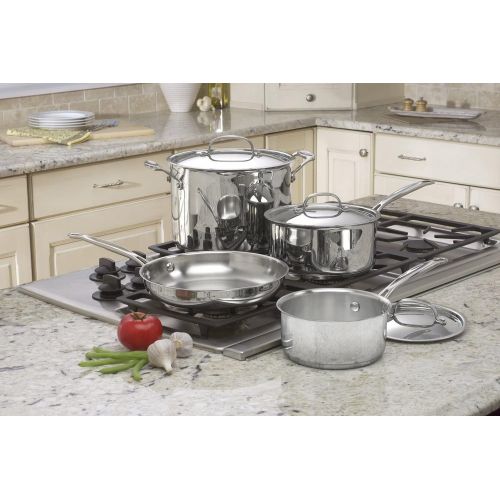  Cuisinart 77-7P1 7-Piece Chefs-Classic-Stainless Collection, Cookware Set