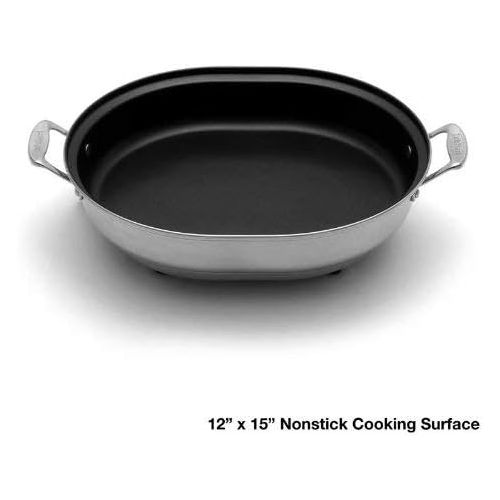  Cuisinart CSK-150 1500-Watt Nonstick Oval Electric Skillet,Brushed Stainless