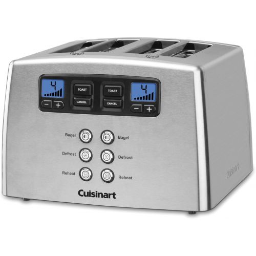  Cuisinart Touch to Toast Leverless toaster, 4-Slice, Brushed Stainless Steel