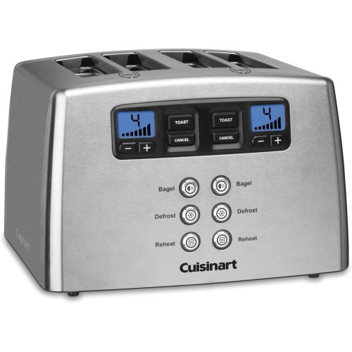  Cuisinart Touch to Toast Leverless toaster, 4-Slice, Brushed Stainless Steel